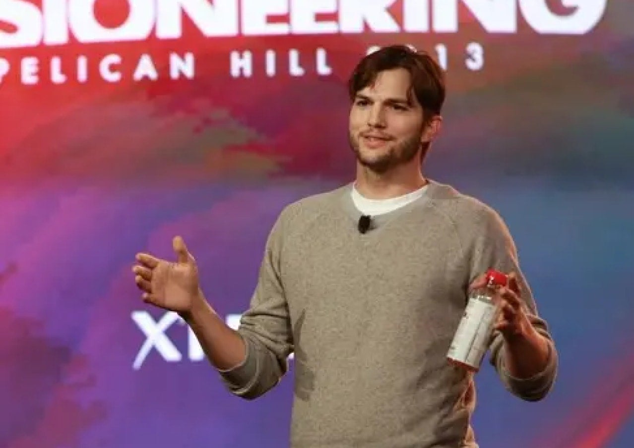 Ashton Kutcher on stage