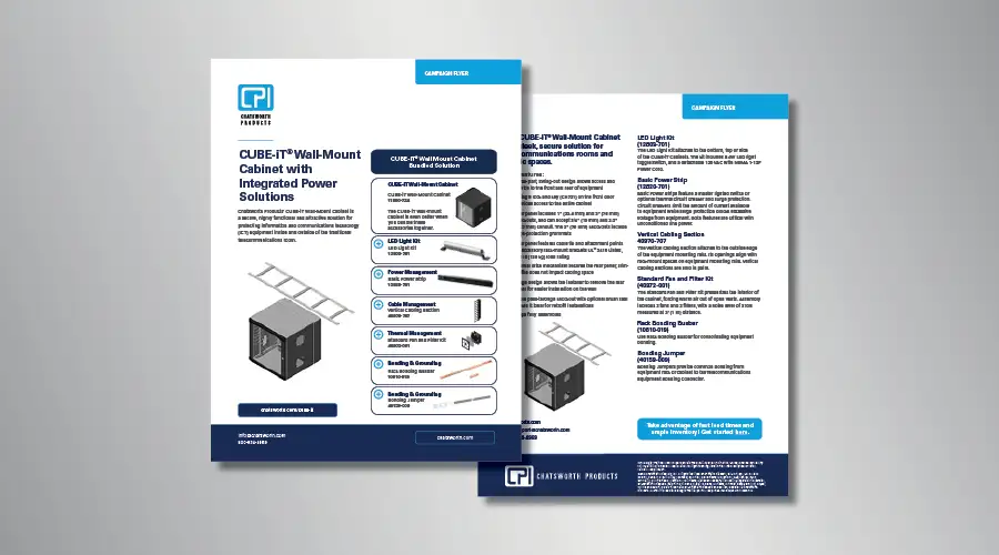 CUBE-iT® Wall-Mount Cabinet Bundled Solution Brochure with Integrated Power