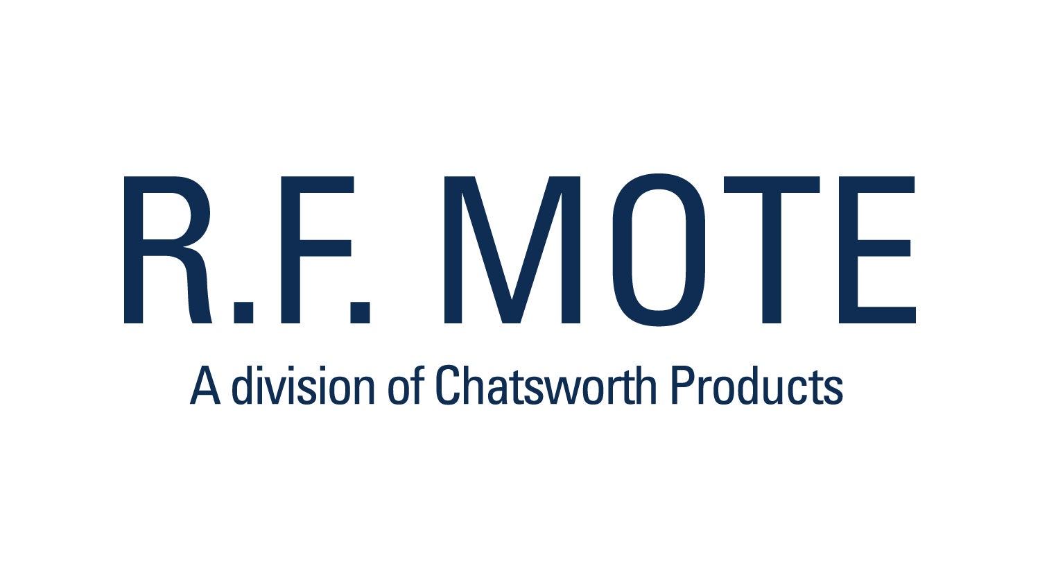 R.F. MOTE logo with the tagline “A division of Chatsworth Products” displayed in blue text on a white background.