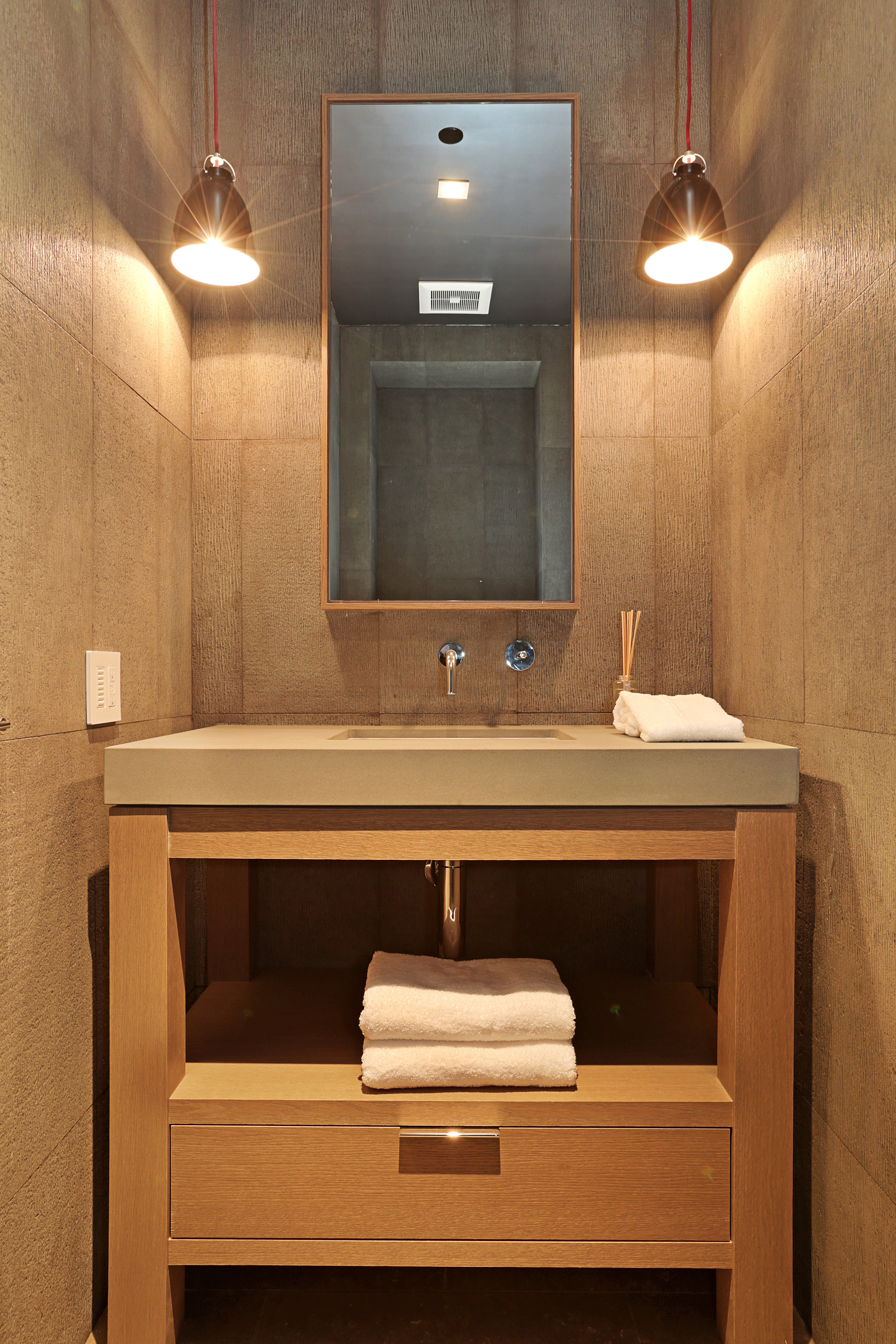 Shinnoki - wood - brown bathroom sink