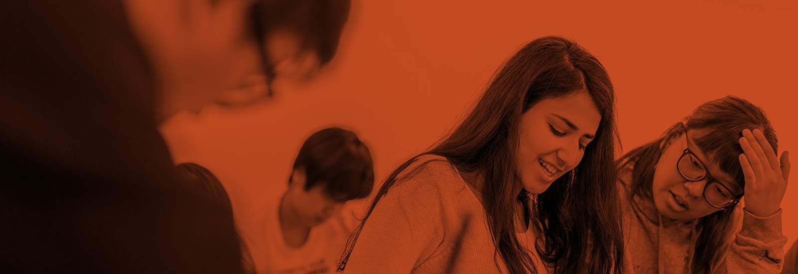 Psychology students in class