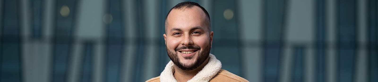 Aberdeen University student stood on campus