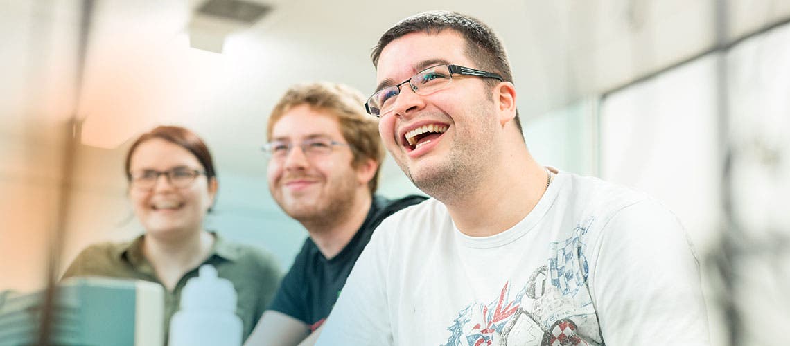 Strathclyde students smiling
