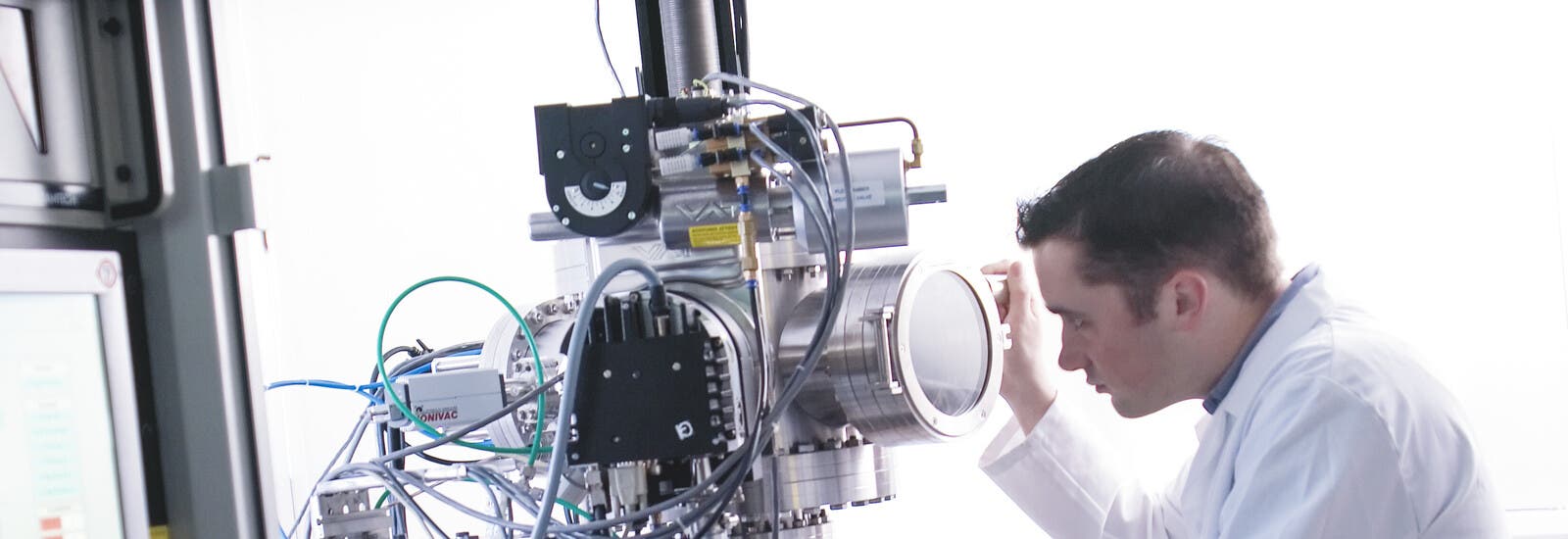 Two students in a science laboratory