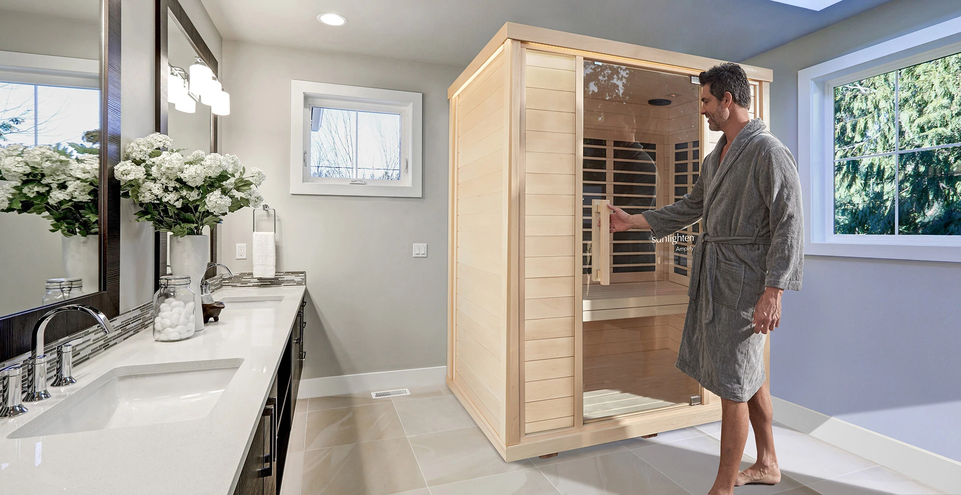 Amplify 3 person full spectrum infrared sauna
