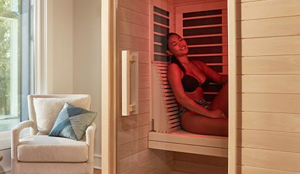 Person in Sauna