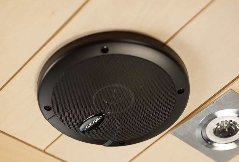 Speaker in sauna