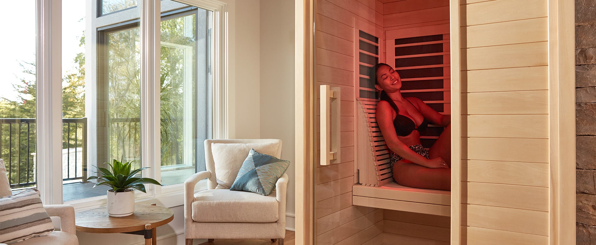 Person in Sauna