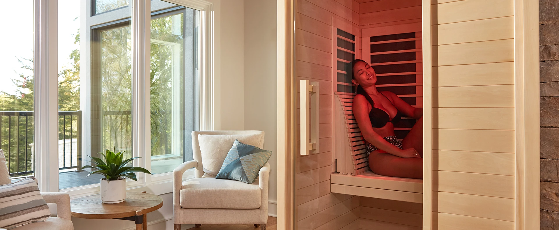 Person in Sauna
