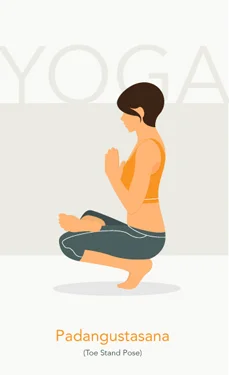 Toe stand pose