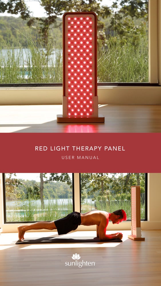 The cover of the RED Light Therapy Panel's owner's manual. 