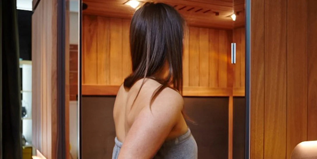 Entering Sauna