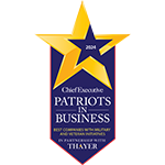 Award for being a 2024 Chief Executive Patriots in Business