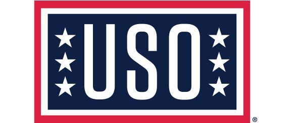 USO banner in red, white and blue color scheme.