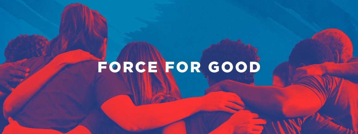 Force for Good (arms over shoulders image)