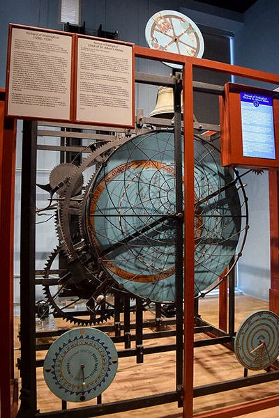 Replica of clock of St. Albans Abbey designed by Richard of Wallingford, original built ca 1356, replica by Peter and lan Howard, 1980s?, now in Halim Museum, Evanston, Illinois (Wikimedia commons)