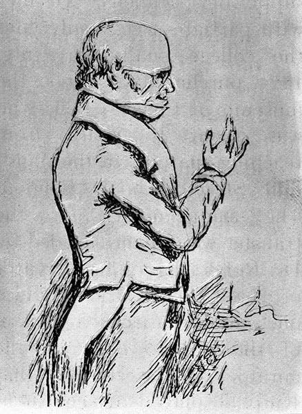 Another portrait sketch of Robert Knox, by Edward Forbes, unknown date, Wellcome Collection, London (wellcomecollection.org)