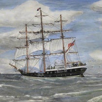 City of Adelaide, 1864, Crossing the Bar, oil on canvas, by A. J. S. Morrison, 1992, Scottish Maritime Museum (artuk.org)