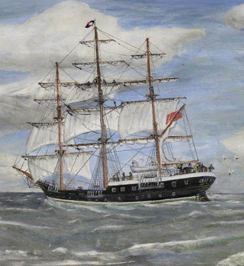 City of Adelaide, 1864, Crossing the Bar, oil on canvas, by A. J. S. Morrison, 1992, Scottish Maritime Museum (artuk.org)