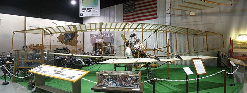 Working replica of the June Bug, original built in 1908, Glenn H. Curtiss Museum, Hammondsport, New York (Wikimedia commons)