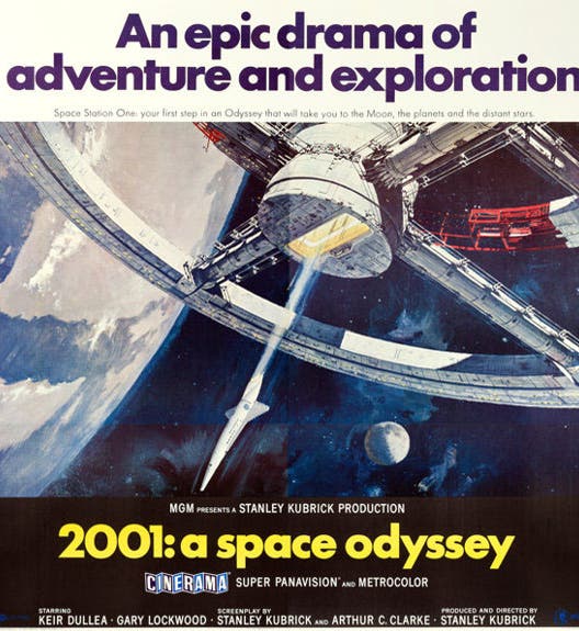 Movie poster for <i>2001: A Space Odyssey</i>, 1968 (Heritage Auctions)