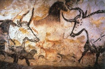 The Hall of the Bulls, Lascaux Cave, Dordogne, France (Wikimedia commons)