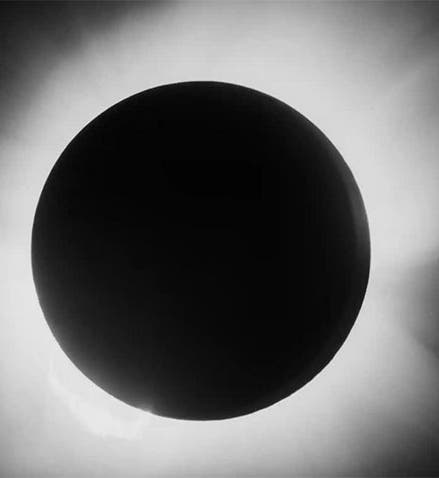 Photograph of the total solar eclipse of May 29, 1919, taken at Sobral, Brazil (theguardian.com)