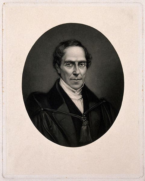 Portrait of Gideon Algernon Mantell, mezzotint by W. T. Davey after P. Senties after J. Mayall, undated, Wellcome Collection (wellcomecollection.org)