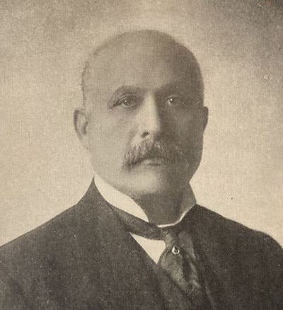 Portrait of Anthony F. Lucas, undated photograph, from Spindletop, by James A. Clark and Michel T. Halbouty, plate foll. p. 52, 1952 (author’s copy)