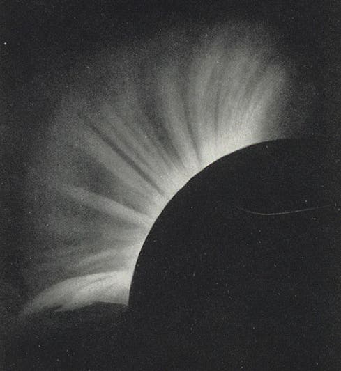 The solar corona observed on May 18, 1901, based on a photographic by Annie Maunder, in Annie and Edward Maunder, <i>The Heavens and Their Story</i>, 1908 (Linda Hall Library)