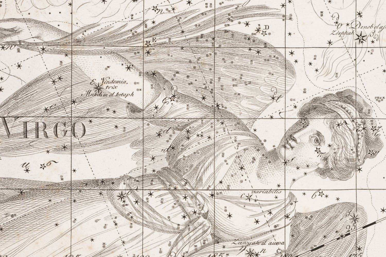 Enhanced detail of Virgo.