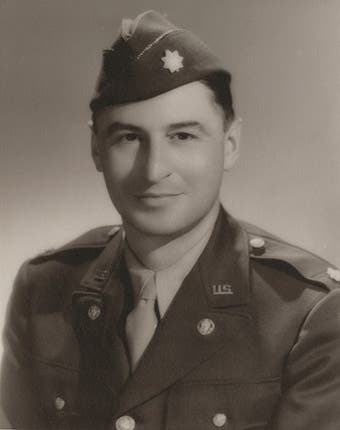 Theodor Seuss Geisel in a U.S. Army uniform, photograph, ca 1943 (Wikimedia commons)