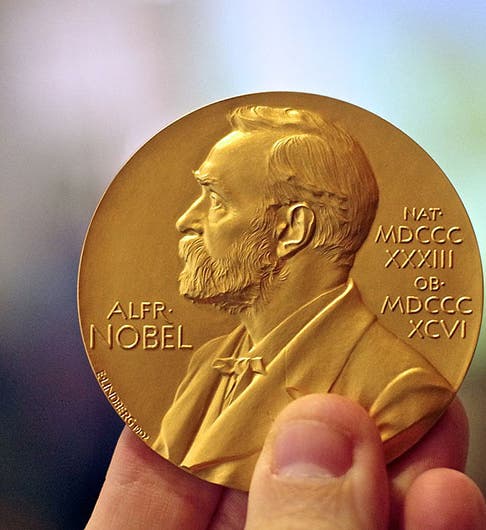 Nobel Prize medal (scientificamerican.com on Wikimedia commons)