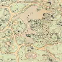Modified ground plan of Central Park, New York City, by Frederick Law Olmsted and Calvert Vaux, 1868 (Wikimedia commons)