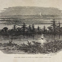 A duck pond in Philadelphia, where diatoms proliferated, as drawn in 1700, frontispiece, The Diatomaceæ of Philadelphia and Vicinity, by Charles S. Boyer, 1916, early acquisition of Ruth Patrick, with her hand-written home address on flyleaf (The Linda Hall)