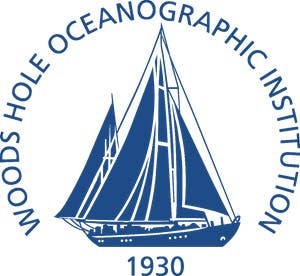 The logo of the Woods Hole Oceanographic Institution, showing the research vessel Atlantis, commissioned by Henry Bigelow in 1930 and launched in 1931 (Wikipedia)