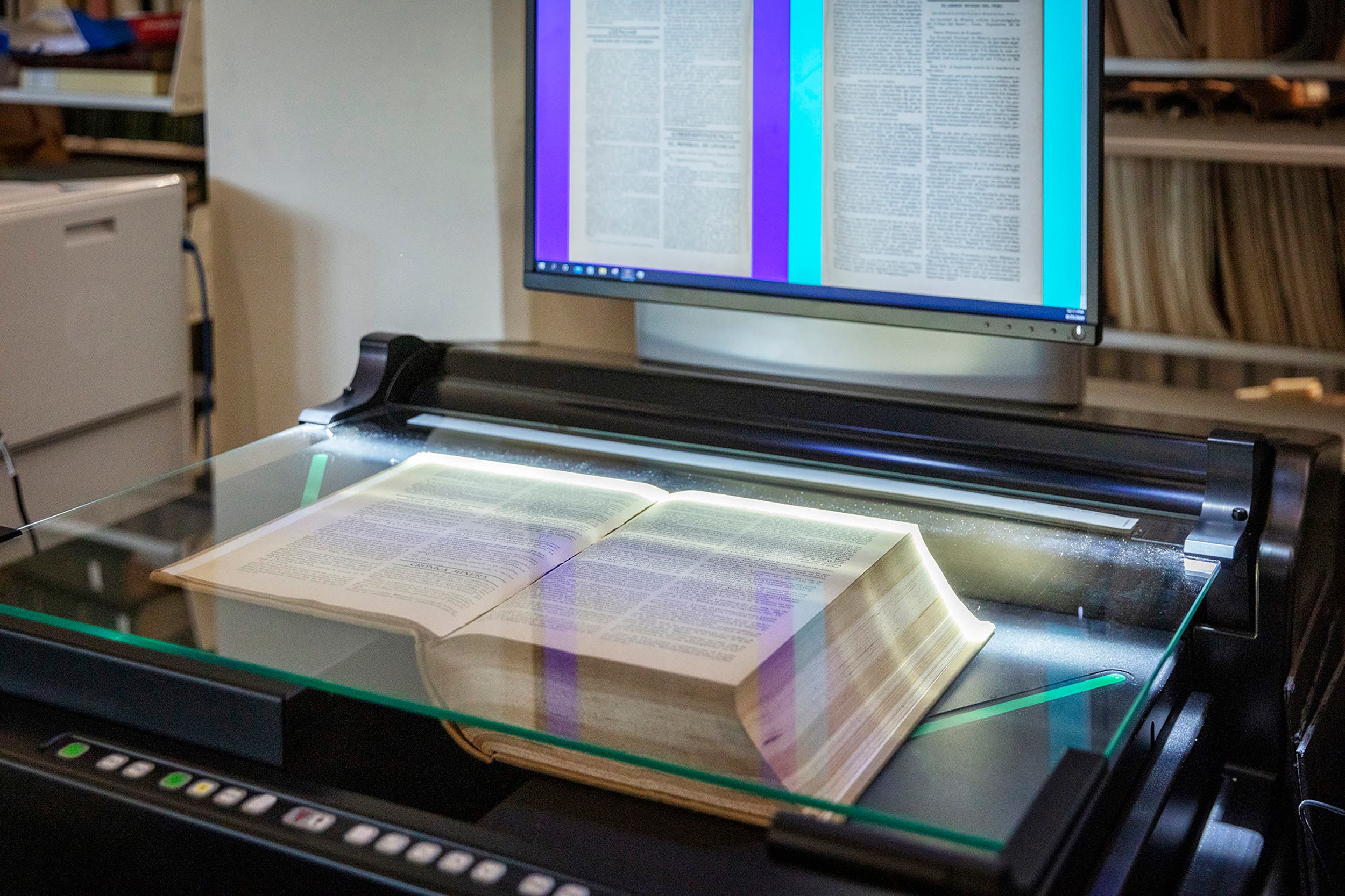 Book Digital Scanner - close up