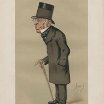 George Biddell Airy, “Astronomy,” chromolithograph caricature by “Ape” (Carlo Pellegrini), Vanity Fair, Nov. 13, 1875, National Portrait Gallery, London (npg.org.uk)
