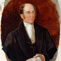 Portrait of Timothy Hackworth, oil on cardboard, unknown artist and date, National Railway Museum (artuk.org)