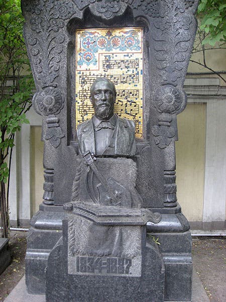 Tomb of Alexander Borodin, Tikhvin Cemetery, St. Petersburg (Wikimedia commons)
