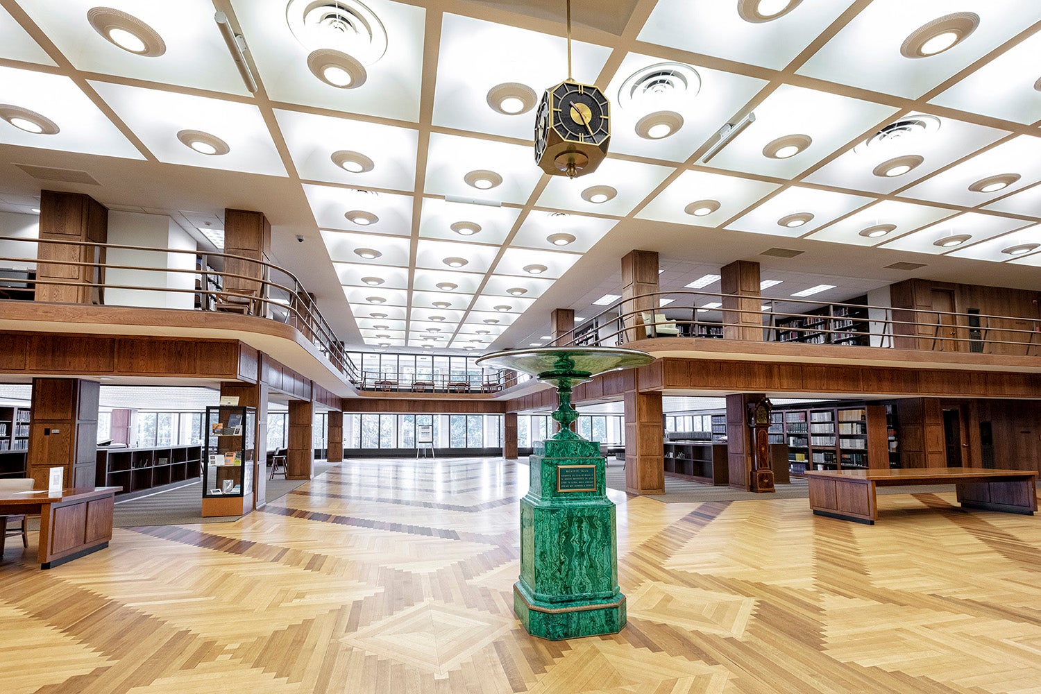 Interior - Windows and Green Centerpiece