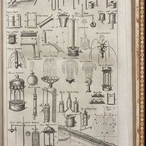 Illustrations for the article on “Hydraulics”, Cyclopædia, or, an Universal Dictionary of Arts and Sciences, by Ephaim Chambers, 7th ed., vol. 1, plate 11, 1751-52 (Linda Hall Library)