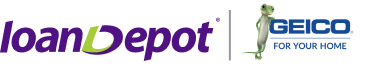 loanDepot Geico logo