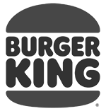 Black and white Burger King logo