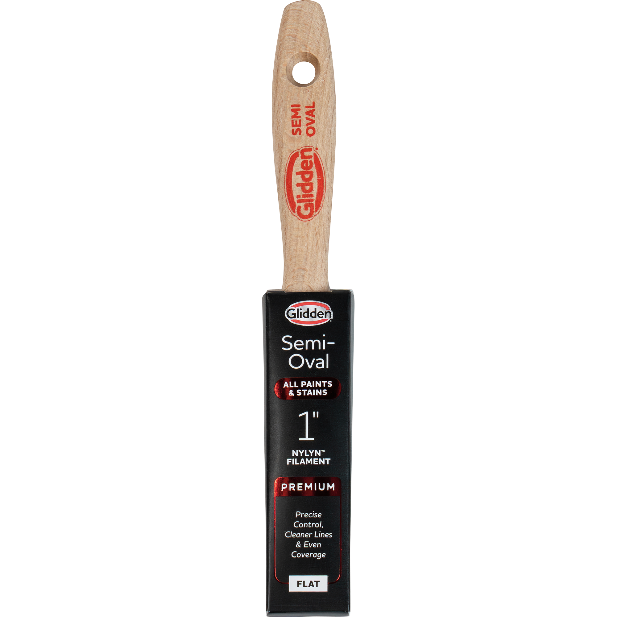 1" Semi-Oval Flat Sash Paint Brush