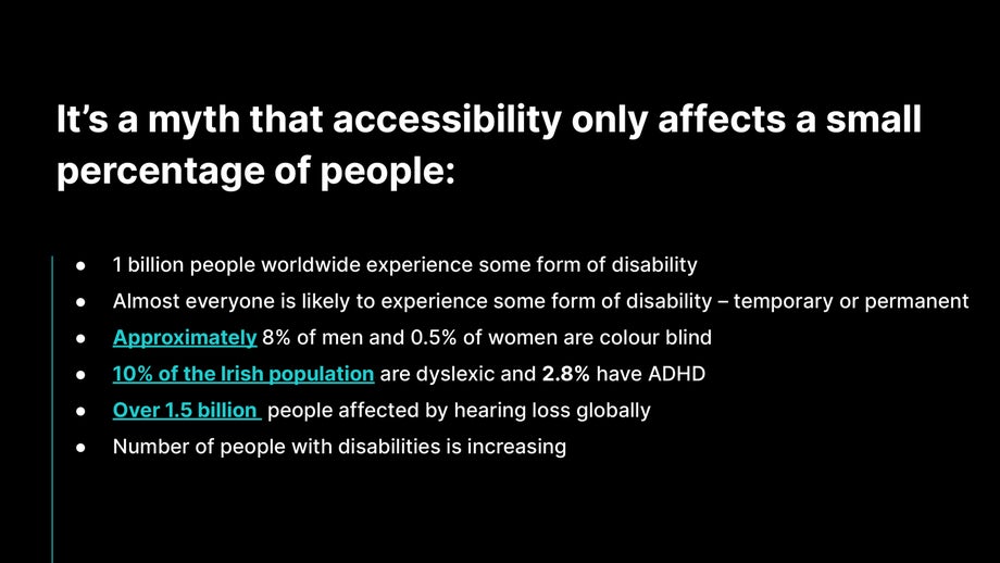 Stats on the importance of web accessibility in Ireland